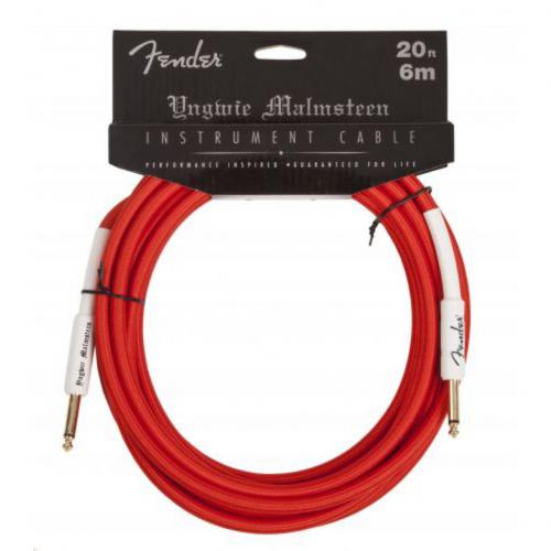 FENDER 20 YNGWIE MALMSTEEN INSTRUMENT CABLE, RED